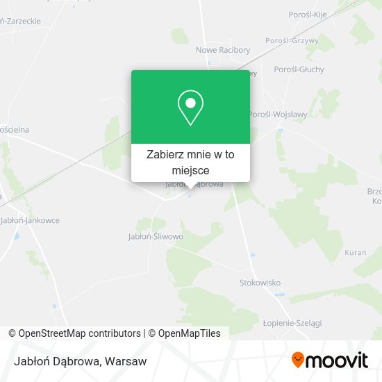 Mapa Jabłoń Dąbrowa