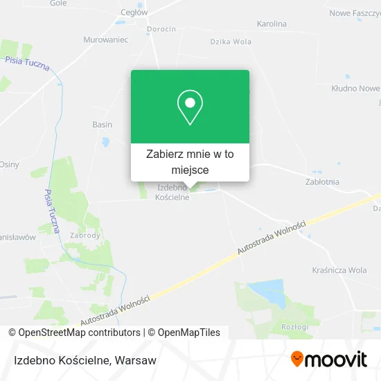 Mapa Izdebno Kościelne