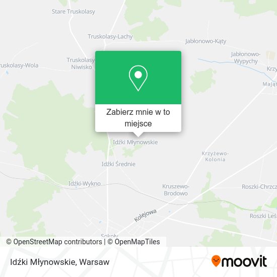 Mapa Idźki Młynowskie