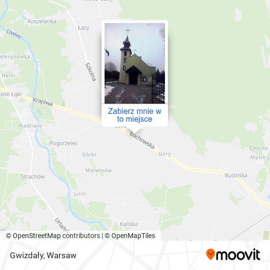 Mapa Gwizdały