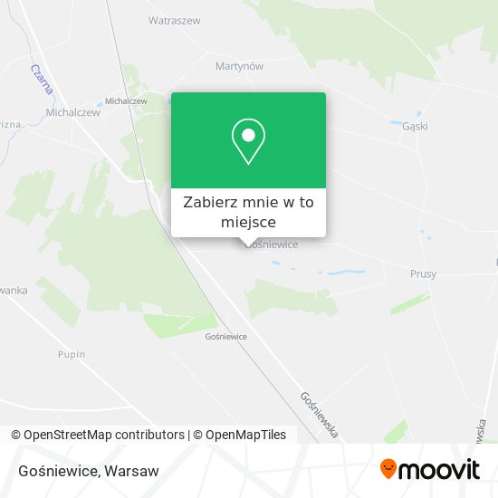 Mapa Gośniewice