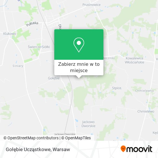 Mapa Gołębie Ucząstkowe