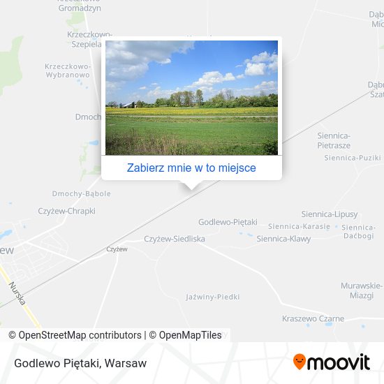 Mapa Godlewo Piętaki