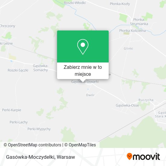 Mapa Gasówka-Moczydełki