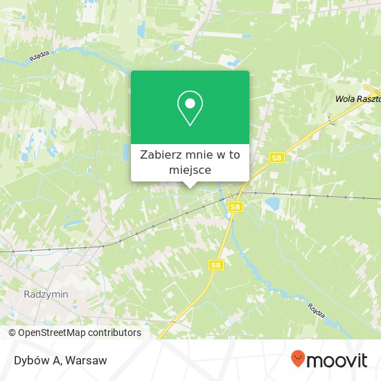 Mapa Dybów A