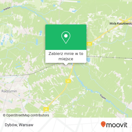 Mapa Dybów