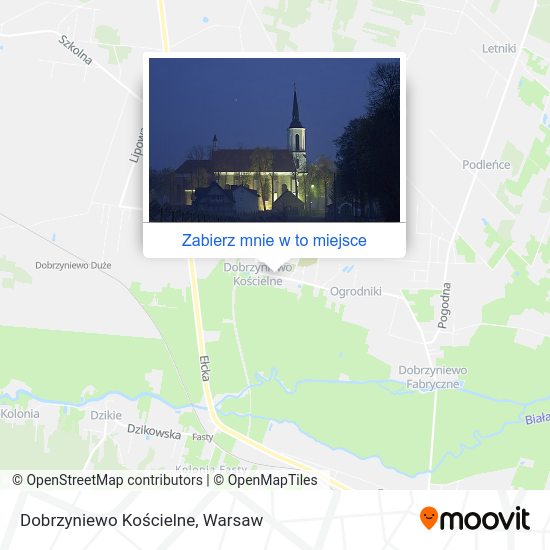 Mapa Dobrzyniewo Kościelne