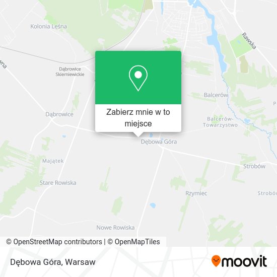 Mapa Dębowa Góra