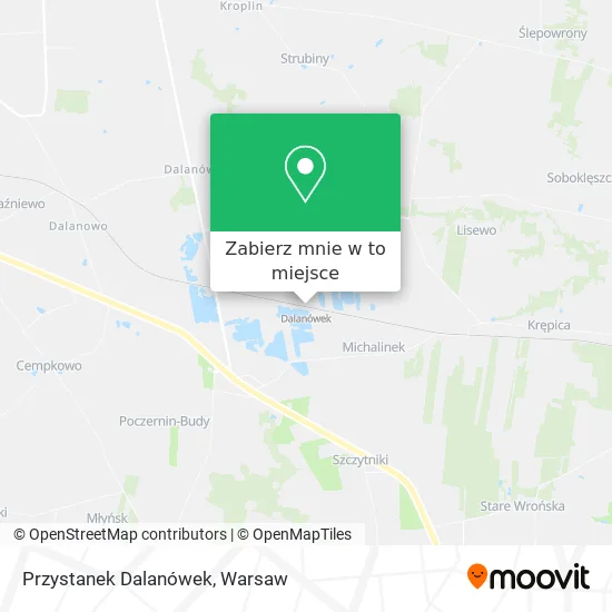 Mapa Przystanek Dalanówek