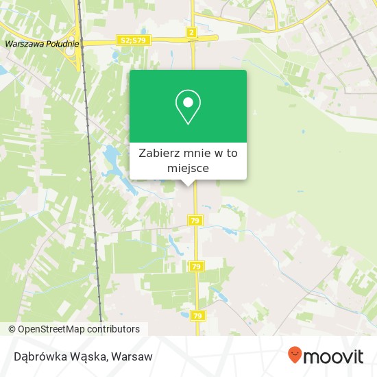 Mapa Dąbrówka Wąska