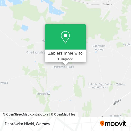 Mapa Dąbrówka Niwki