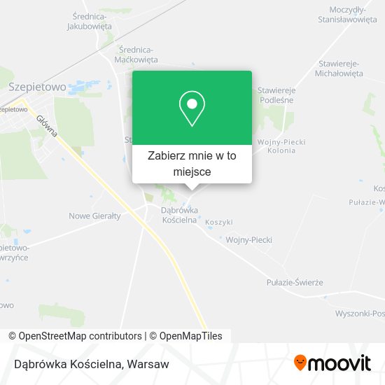 Mapa Dąbrówka Kościelna