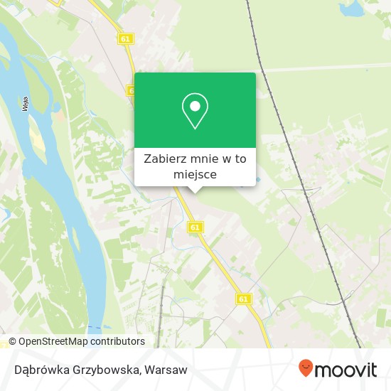 Mapa Dąbrówka Grzybowska