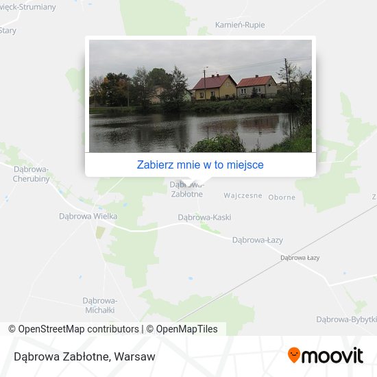 Mapa Dąbrowa Zabłotne