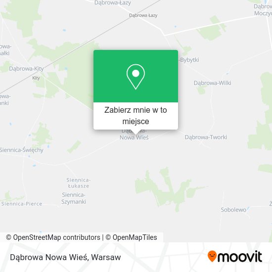 Mapa Dąbrowa Nowa Wieś