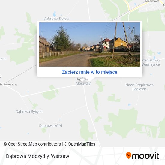 Mapa Dąbrowa Moczydły