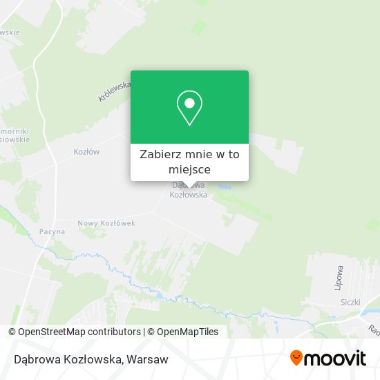 Mapa Dąbrowa Kozłowska