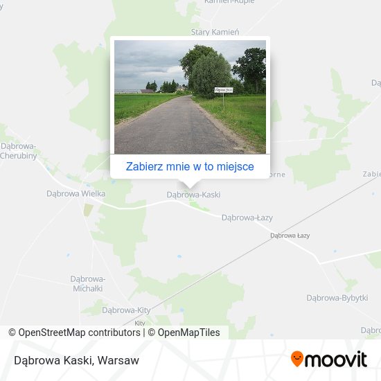 Mapa Dąbrowa Kaski