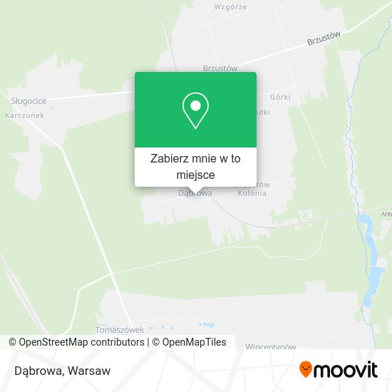 Mapa Dąbrowa