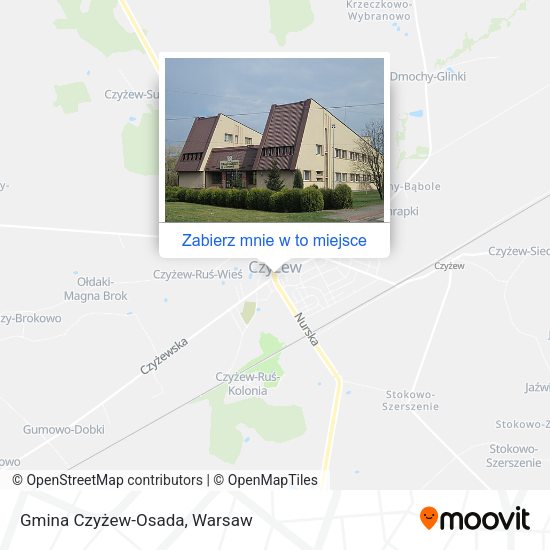 Mapa Gmina Czyżew-Osada