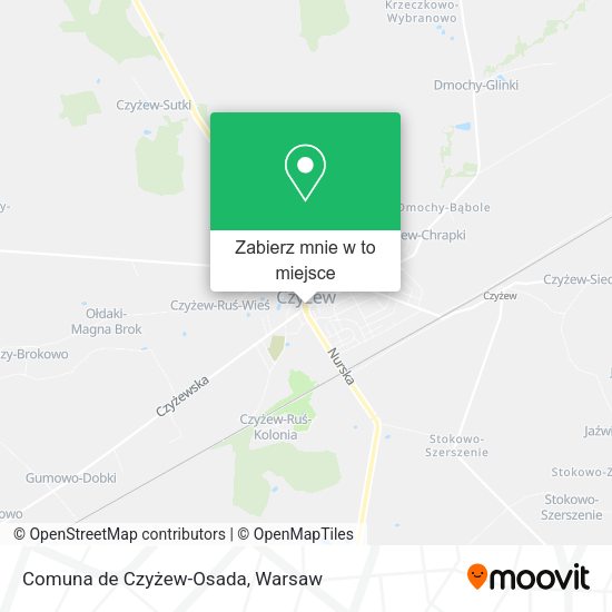 Mapa Comuna de Czyżew-Osada