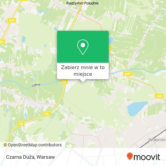 Mapa Czarna Duża