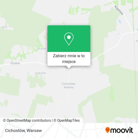 Mapa Cichostów