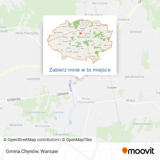 Mapa Gmina Chynów