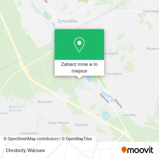 Mapa Chroboty