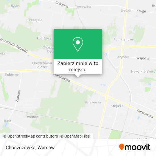 Mapa Choszczówka