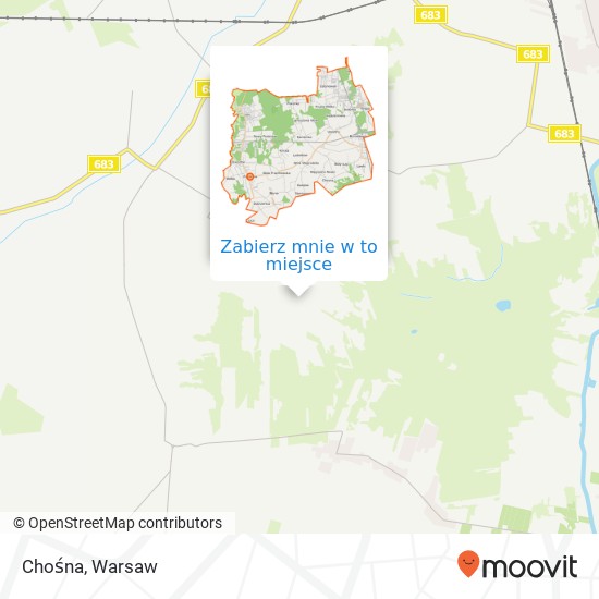 Mapa Chośna