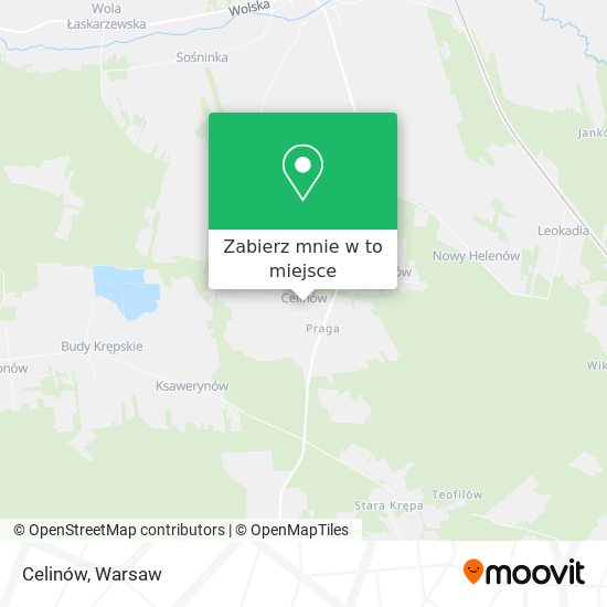 Mapa Celinów