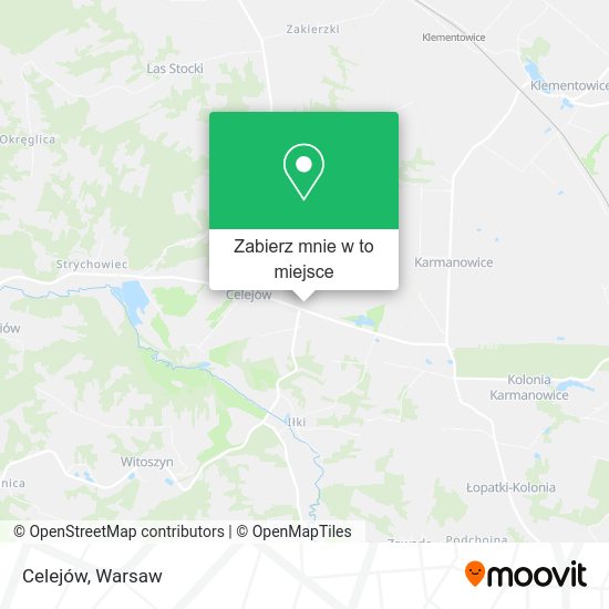 Mapa Celejów