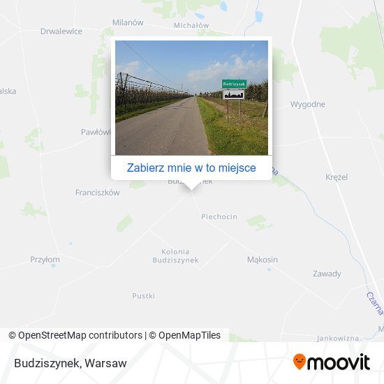 Mapa Budziszynek