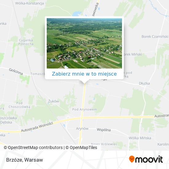 Mapa Brzóze