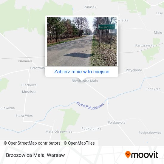 Mapa Brzozowica Mała