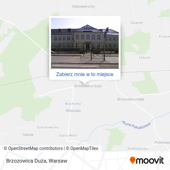 Mapa Brzozowica Duża