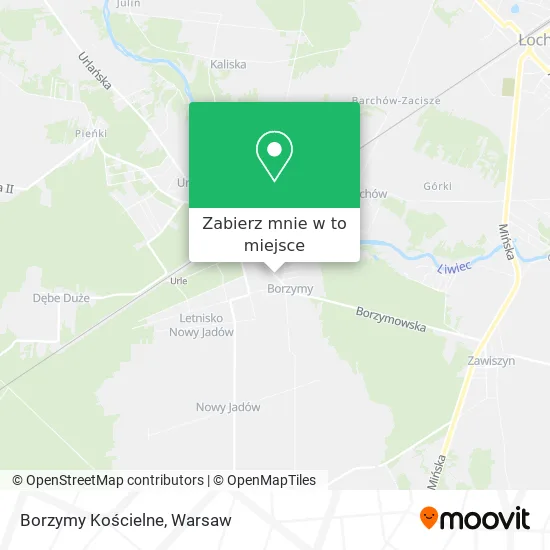 Mapa Borzymy Kościelne
