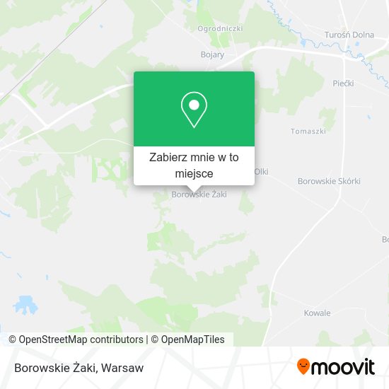 Mapa Borowskie Żaki