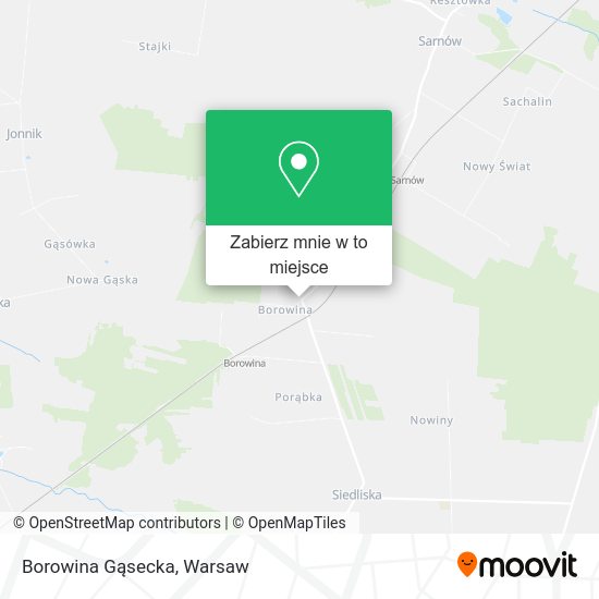 Mapa Borowina Gąsecka