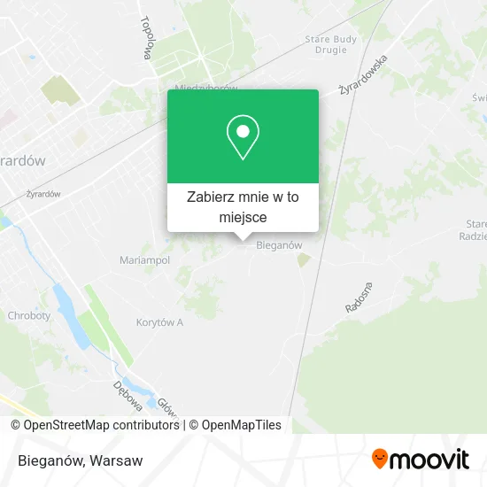 Mapa Bieganów