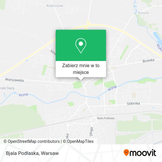 Mapa Bjala Podlaska