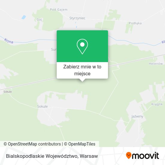 Mapa Bialskopodlaskie Województwo