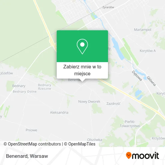 Mapa Benenard