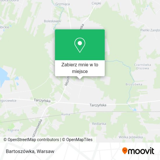 Mapa Bartoszówka