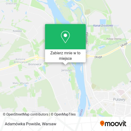 Mapa Adamówka Powiśle