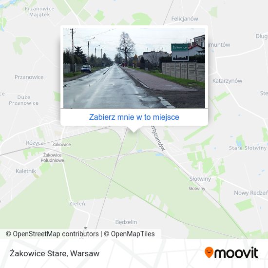 Mapa Żakowice Stare