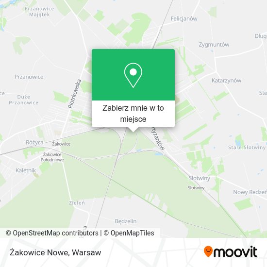 Mapa Żakowice Nowe