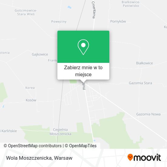 Mapa Wola Moszczenicka