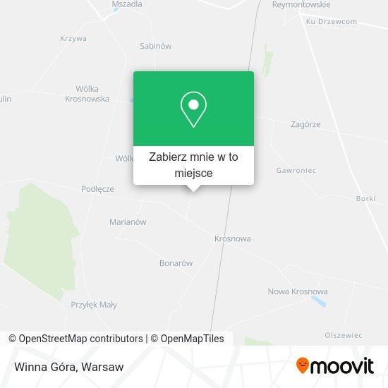 Mapa Winna Góra